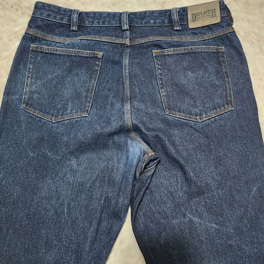 Duluth Trading Company Men's 38x30 Ballroom Relaxed Fit Jeans Straight Leg Denim